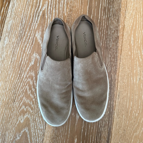 Vince Shoes - Vince Women’s Slip On Sneakers Tan Suede Size 6.5